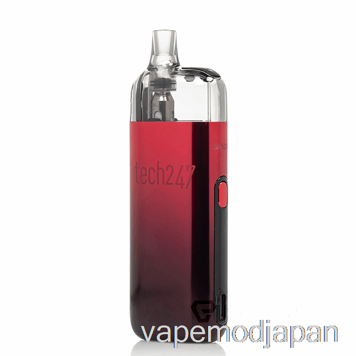 VAPE MOD SMOK TECH247 30W ポッドキット レッド ブラック
